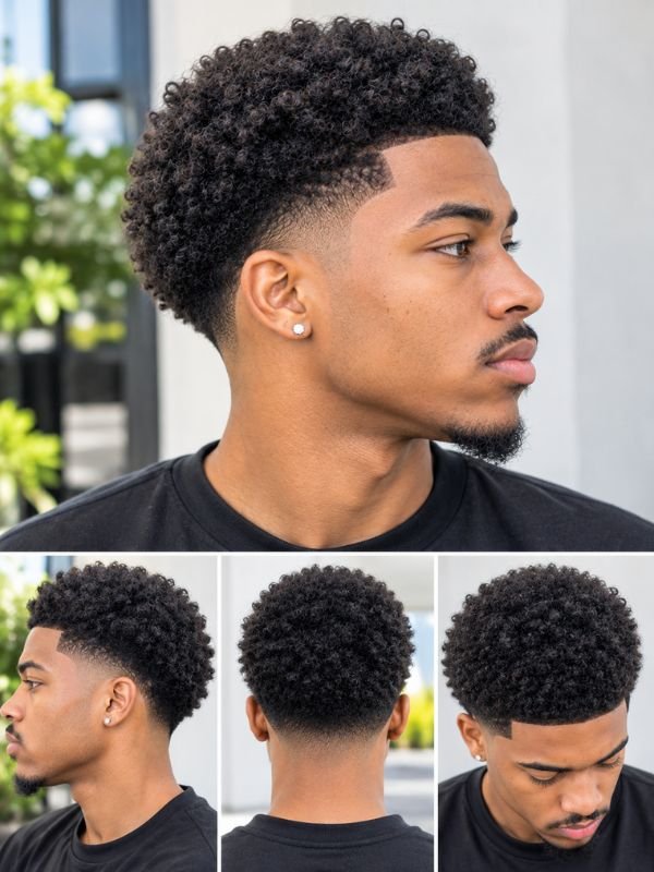 1. Low Taper Fade Afro Haircut