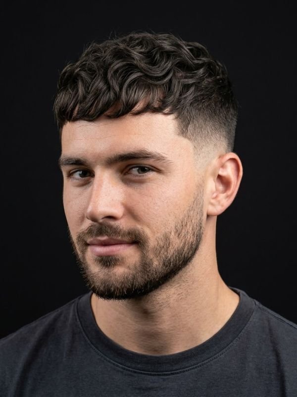 13. Caesar cut for Wavy Hair