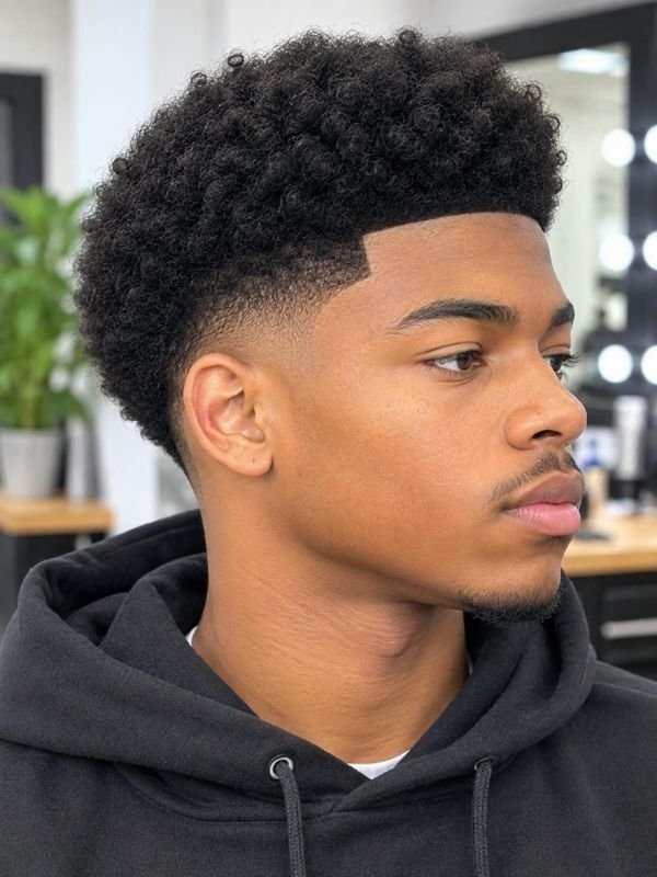 13. Low Taper Fade Clean Afro