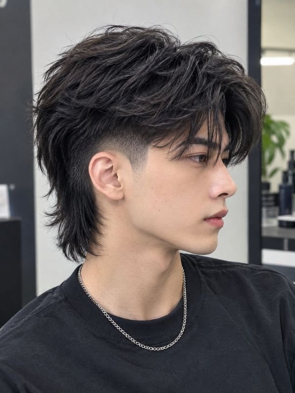13. Two Block Mullet Fade