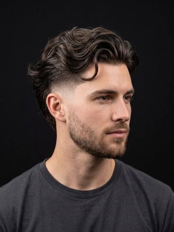 14. Wavy Flow Taper Fade