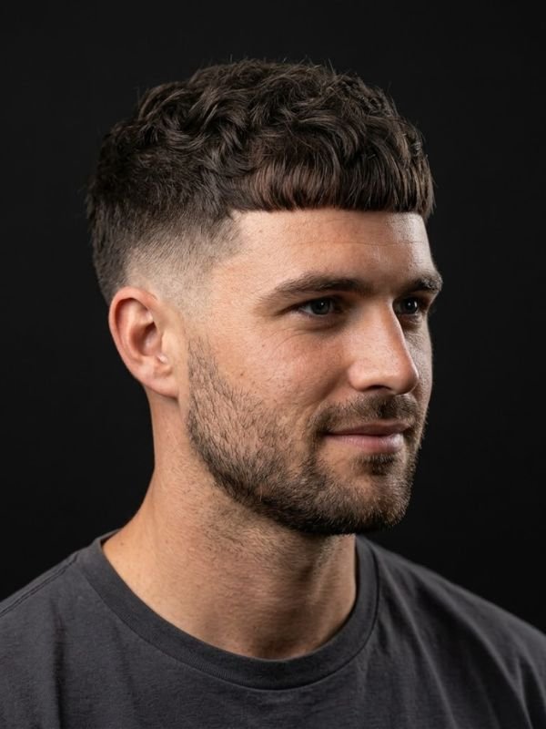15. Caesar Haircut for Coarse Hair