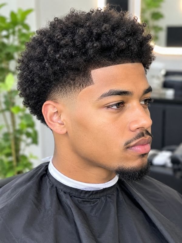 15. Low Taper Fade Fresh Afro Style