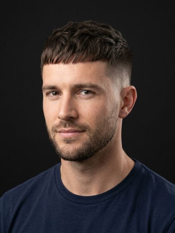 18. Low-Maintenance Caesar cut