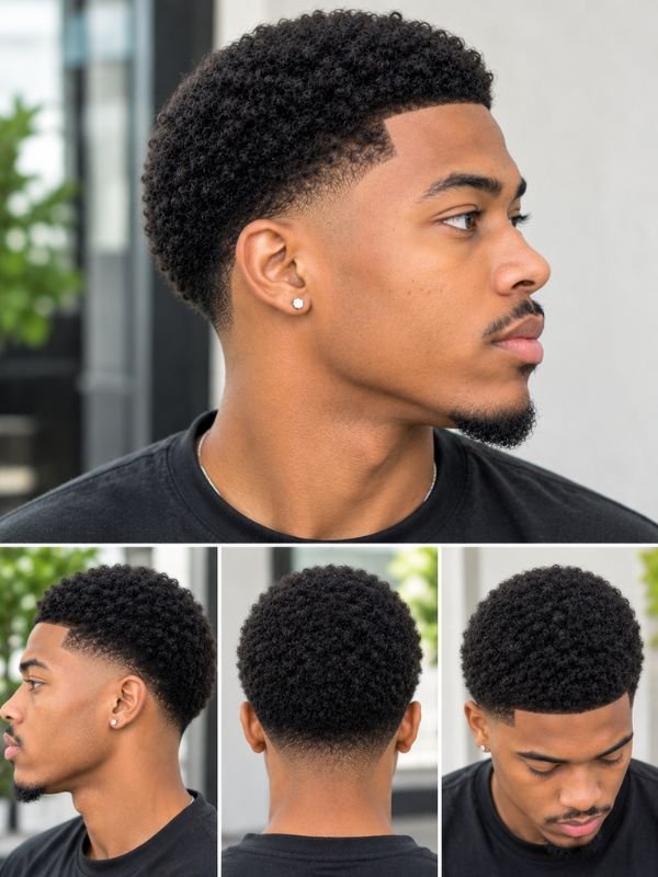 2. Low Taper Fade Afro Short