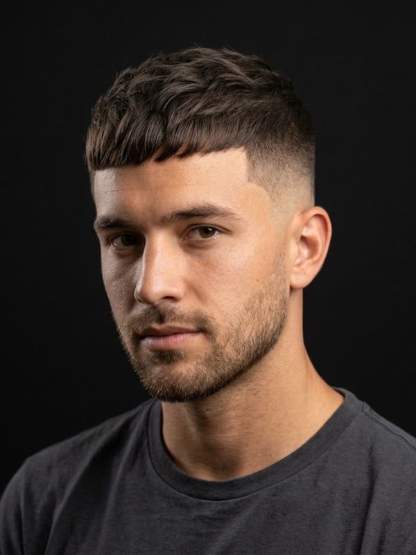 30. Caesar with Mid Fade