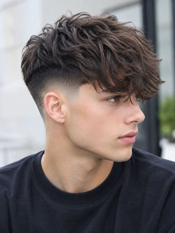 4. Low Taper Fade Long Fringe