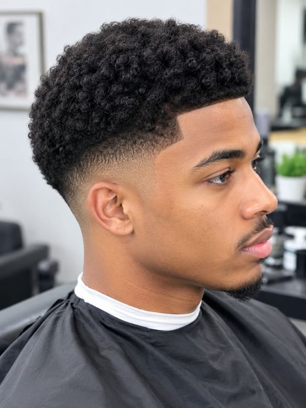 5. Short Low Taper Fade Afro