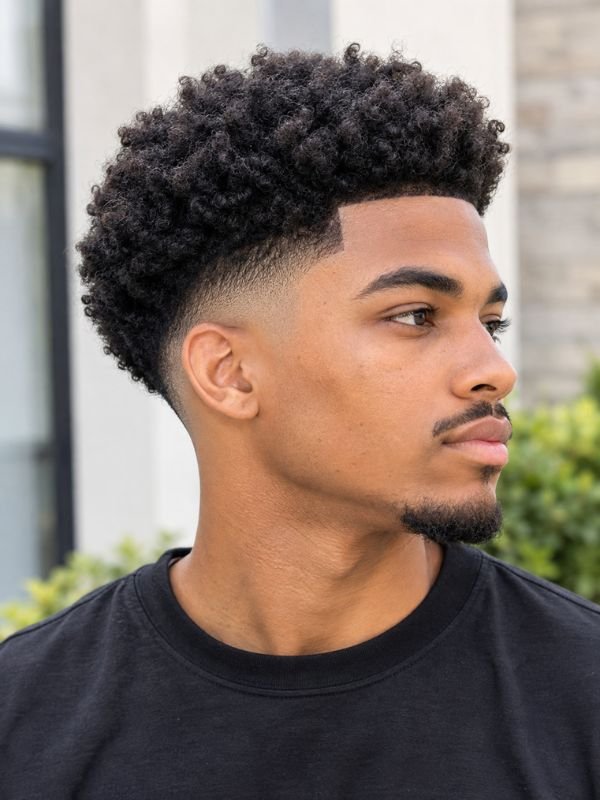 9. Low Taper Fade Modern Afro