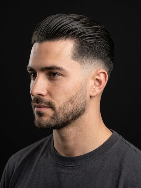9. Slick Back Taper Fade