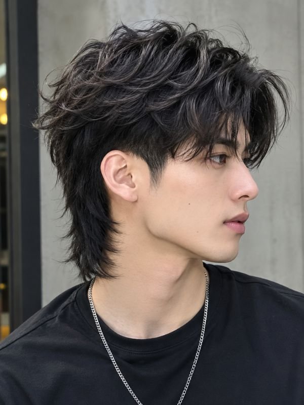 9. Textured Two Block Mullet
