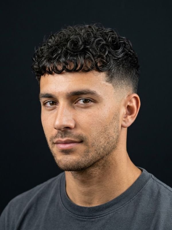 Curly Caesar Cut