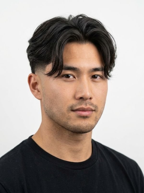 Low Taper Fade Asian Haircuts Curtains