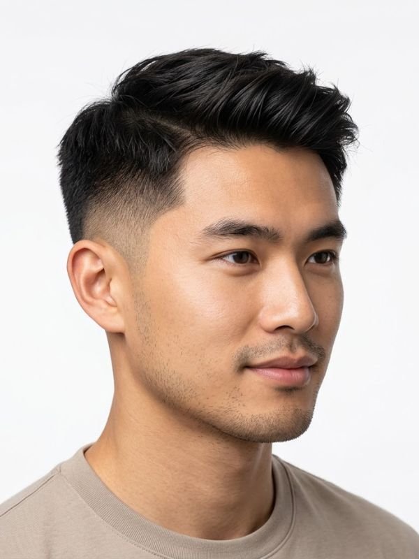Low Taper Fade Asian Haircuts Male