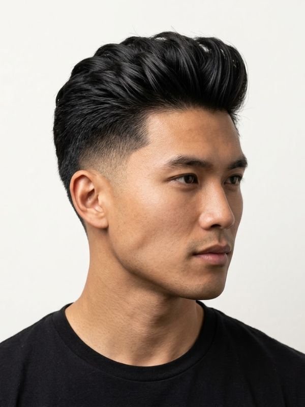 Low Taper Fade Asian Haircuts Quiff