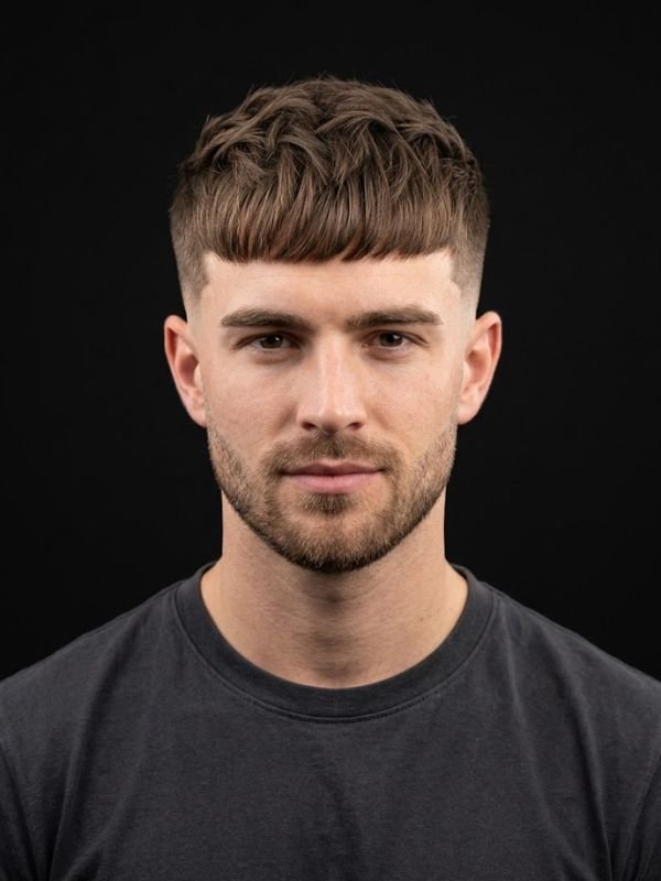 Short Low Taper Fade Straight Hair