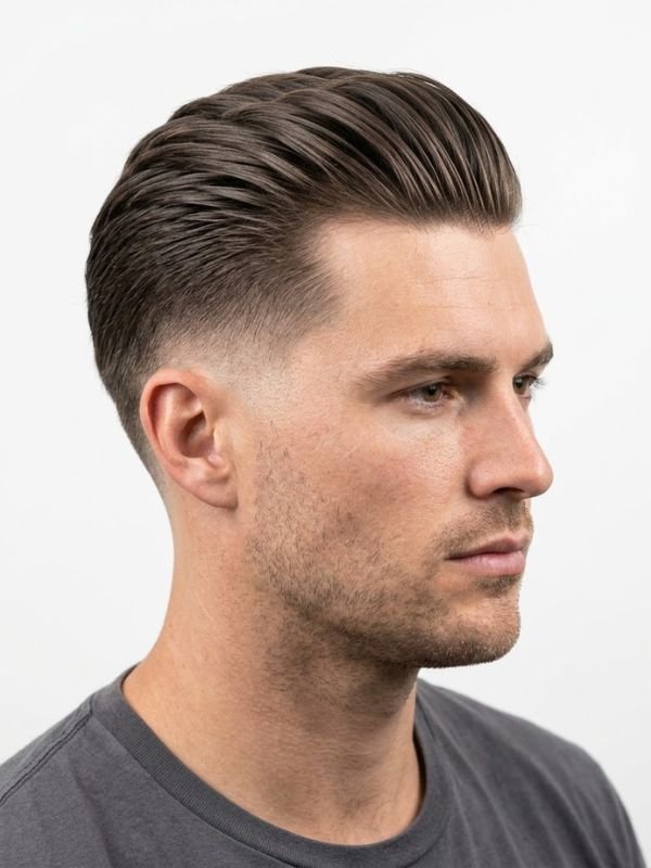 Top 25 Best Low Taper Fade Slick Back Hairstyle